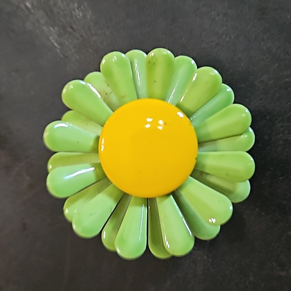 Jewelry - Enamel daisy pin